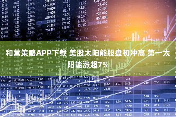 和营策略APP下载 美股太阳能股盘初冲高 第一太阳能涨超7%
