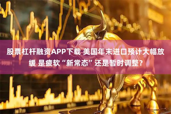 股票杠杆融资APP下载 美国年末进口预计大幅放缓 是疲软“新常态”还是暂时调整？